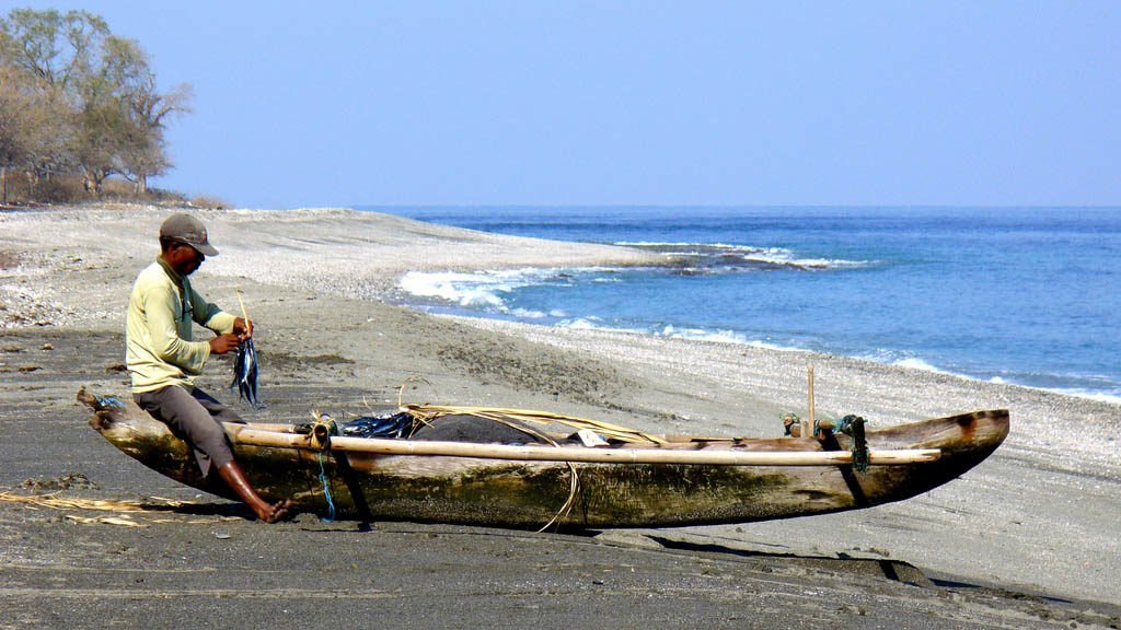 Fiskare i Östtimor