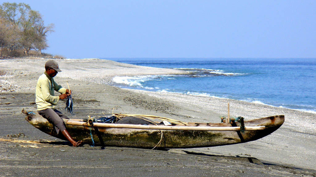 Fiskare i Östtimor