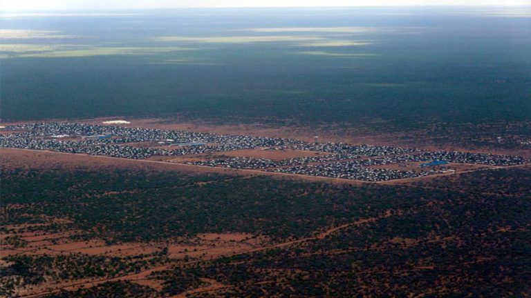 Refugee camp in Dadaab, Kenya.
