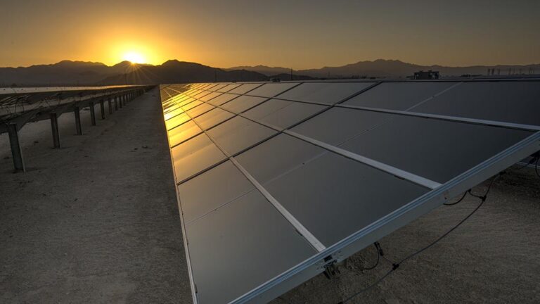 Solar panels in California.